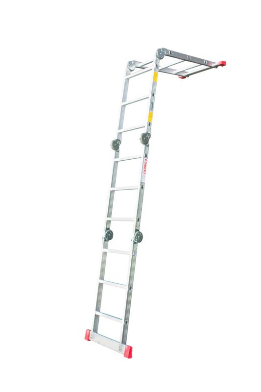 3,75m Aluminum Step  Multipurpose Ladder Acrobat CÖMERT AKR.375