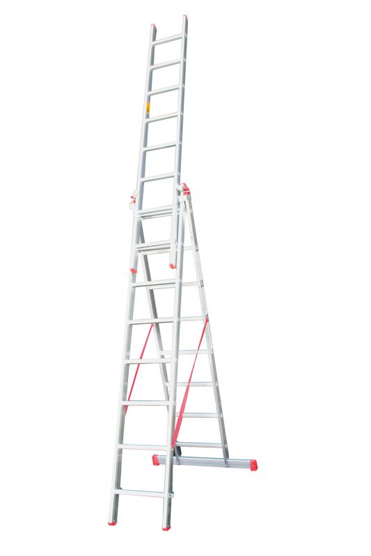 3x2  7,5m   Aluminum Triple Part Multipurpose Ladders CÖMERT  SATM.10