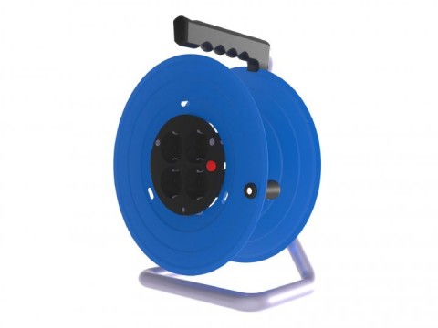 Metal cable reel  Cable  capacity   3x1,5mm 50 Mt   with 4 sockets 16A BEMİS BM2-3103-0000