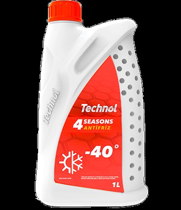 Technol антифриз 4 сезона (красный) -40 C 1-литровый 