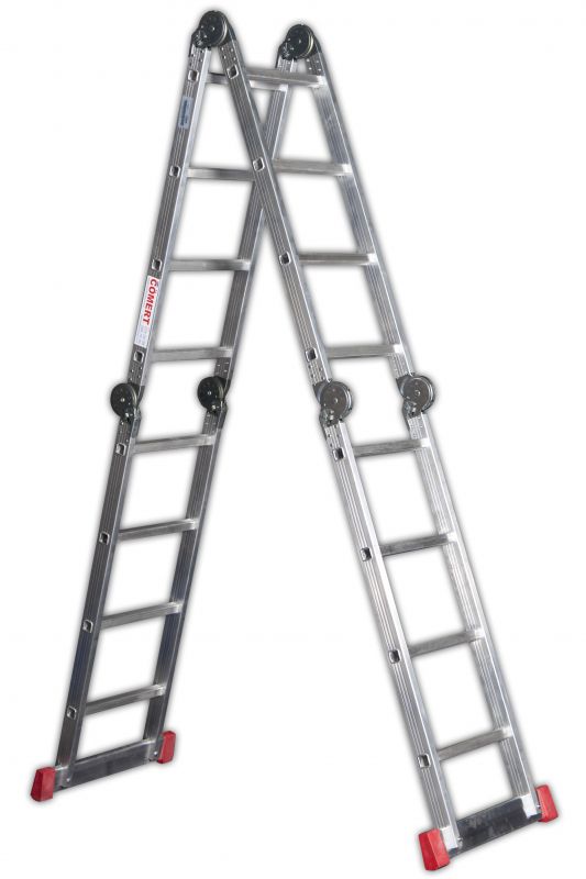3,75m Aluminum Step  Multipurpose Ladder Acrobat CÖMERT AKR.375