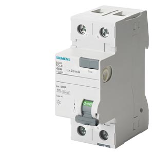 2x63A 30mA Residual current operated circuit breaker Siemens  5SV4316-0