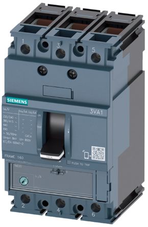 3P 112-160A 36kA Автоматический выключатель с литым корпусом (MCCB) Siemens 3VA1116-4EE36-0AA0
