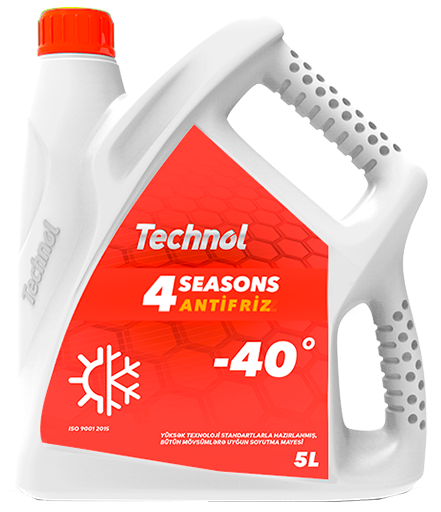 Technol Antifriz 4 mövsüm (Qırmızı) -40 C    5-Litr 