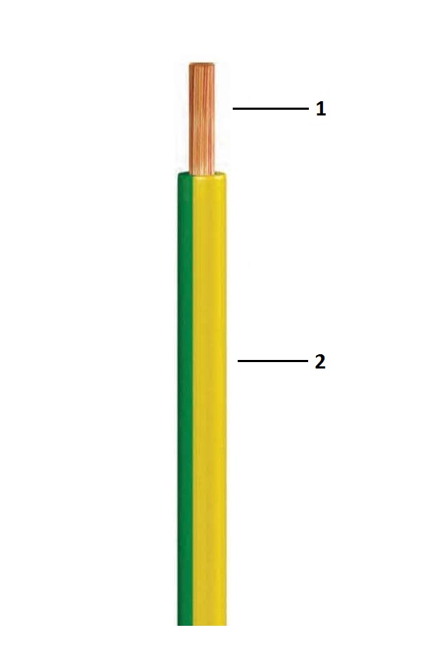 H05Z1-K  1x1 mm²  300/500 V Flexible NYAF Cables