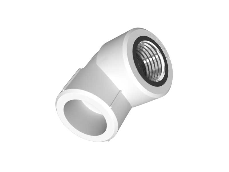 PPR Elbow with inner thread 20x15 (White)