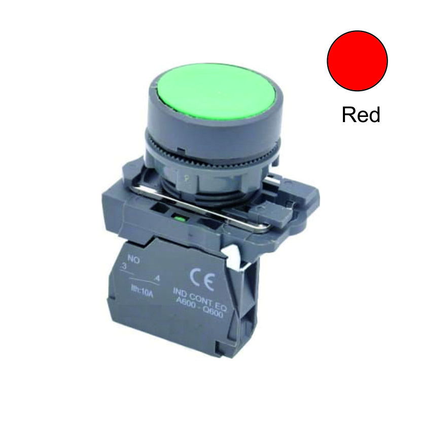 22mm Stop Push Button 1NC Red Weiller WL5-AA42