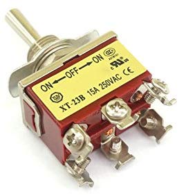 Toggle Switch On-Off-On 6P Weille XT-23B