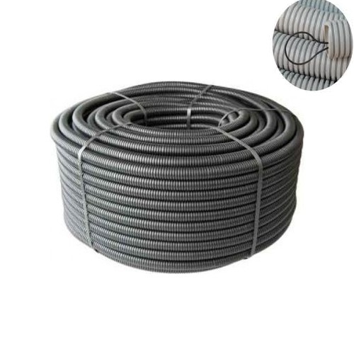 32 mm PVC HF & FR Spiral boru Içi telli (H.Free Alev Yaymayan)  Boz Ekosan
