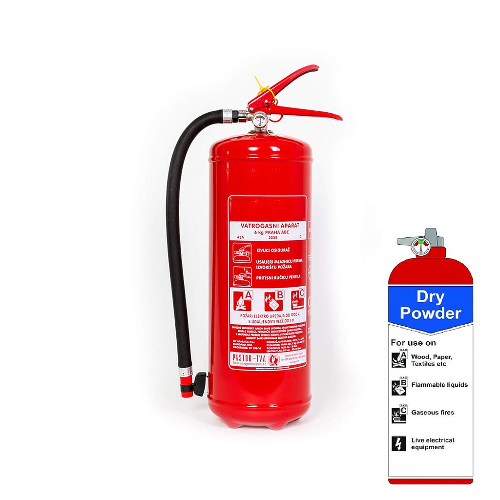 Portable Dry Powder, P4, fire extinguisher 4Kg FGFP4