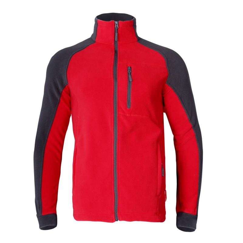 FLEECE JACKET, RED AND GREY, "XL", CE, LAHTI PROFİX CODE LPBP1XL