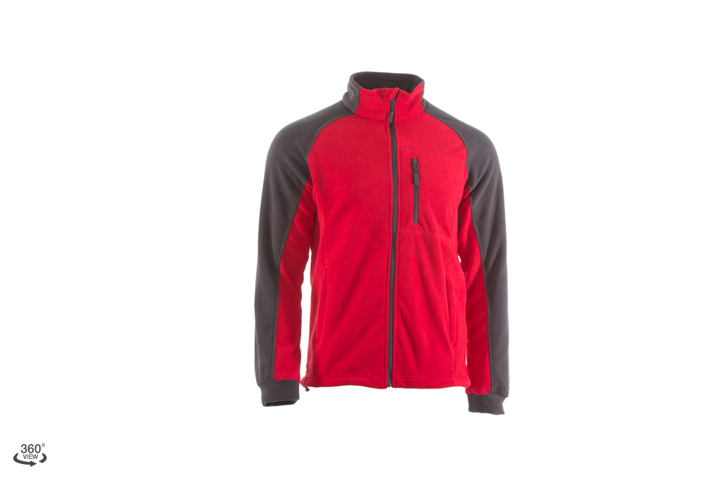 FLEECE JACKET, RED AND GREY, "XL", CE, LAHTI PROFİX CODE LPBP1XL