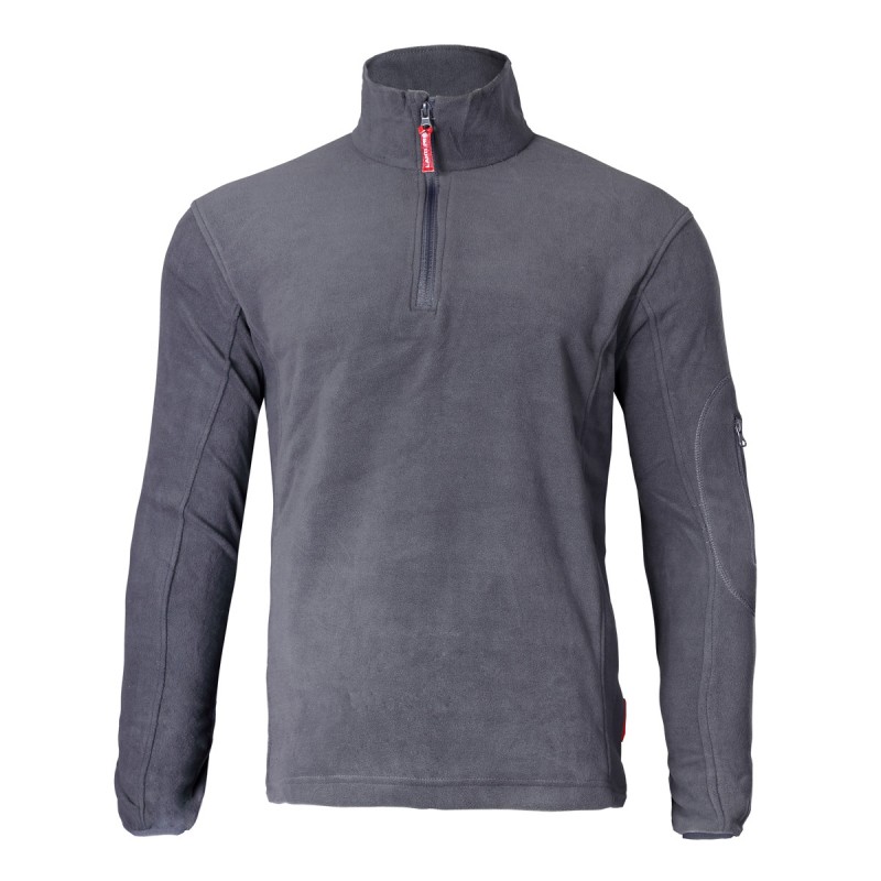 FLEECE JACKET, HALF ZIPPER, GREY, "M", CE, LAHTI PROFİX CODE LPBP3M