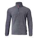 FLEECE JACKET, HALF ZIPPER, GREY, "M", CE, LAHTI PROFİX CODE LPBP3M