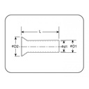 Non-Insulated Cord End Terminals 4,00 mm TY-4,0-12