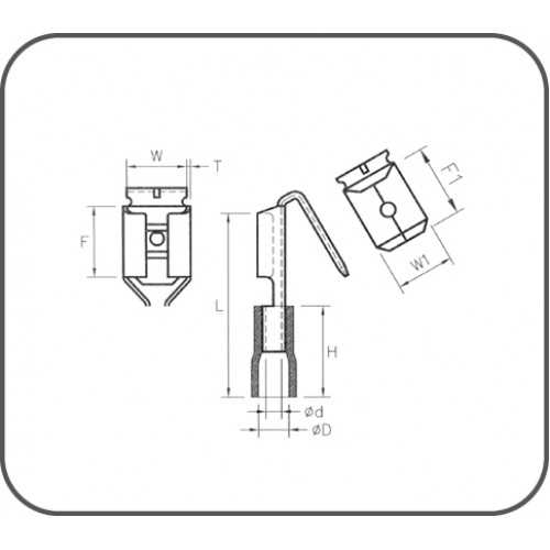 Piggy Back Disconnectors  0,50-1,50 (Red) TPFDEG-1861