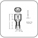 Fully Poliamid Insulated Female Disconnectors l 0,50-1,50 (Red) TPNFD-1638