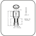 Fully Insulated Female Disconnectors 1,50-2,50 (Blue) TPFFD-2288