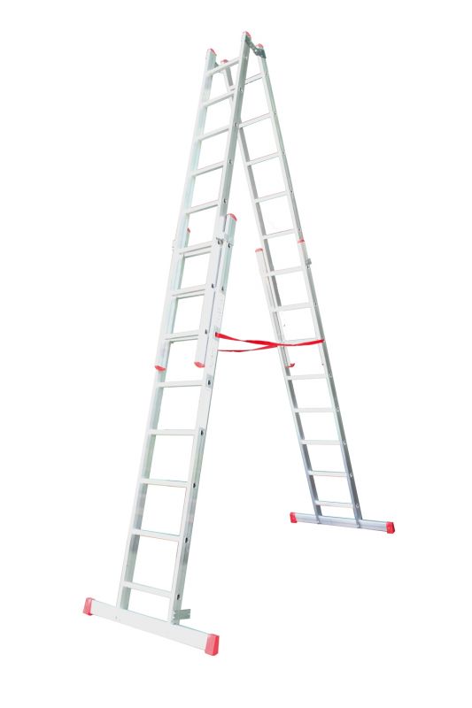 2x3m  6m  A TYPE Aluminum DOUBLE SIDED SLIDING LADDERS  CÖMERT ATCSM.03