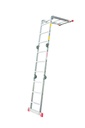 3,75m Aluminum Step  Multipurpose Ladder Acrobat CÖMERT AKR.375