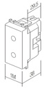 SOCKET EURO+KS  TEM  VM20IW-P