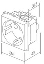 SOCKET FRENCH+KS  TEM  VM40ES-P