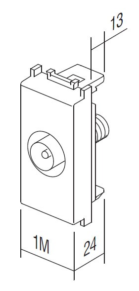 SOCKET TV BASIC  TEM  KM10PW-P