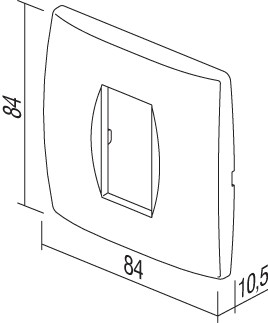 COVER PLATE SOFT  TEM  OS10PW-U