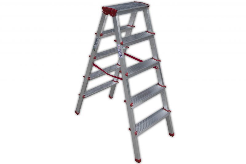 4-Steps Aluminum Double Sided Ladders CÖMERT  ACCM.02
