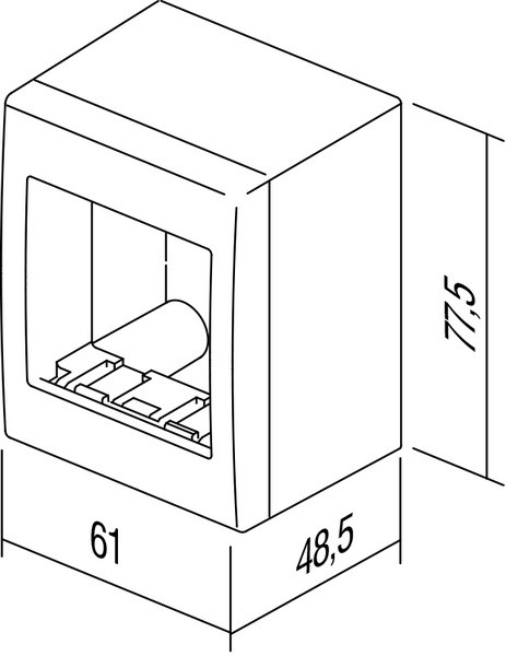 BOX NO CUBO WITH BACK SIDE COV  TEM  AC21ES-U