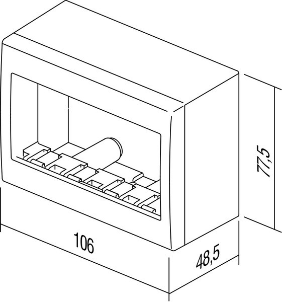 BOX NO CUBO WITH BACK SIDE COV  TEM  AC41PW-U