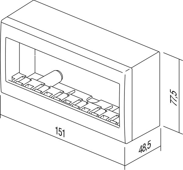 BOX NO CUBO WITH BACK SIDE COV  TEM  AC61PW-U