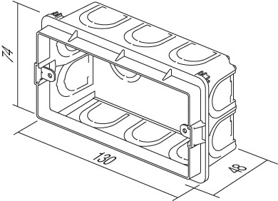 RECTANGULAR BOX FOR BRICK  TEM  DM41-P