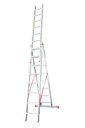 3x2  6m   Aluminum Triple Part Multipurpose Ladders CÖMERT   SATM.09