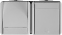 SOCKET SCH+SWITCH 2WAY HORIZ S  TEM  CF16PW-U