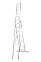 3x3,5  10,5m   Aluminum Triple Part Multipurpose Ladders CÖMERT  SATM.12