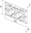 SOCKETS SET 2x SCHUKO  TEM  CM10ES-U