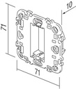 MOUNTING FRAME WITHOUT SCREWS  TEM  NM11-P