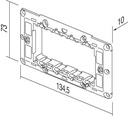 MOUNTING FRAME WITH SCREWS  TEM  NM40-P