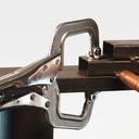 LOCKING C-CLAMP (OAL 280MM, THROAT DEPTH 83MM,SWIVEL PAD) STRONG HAND EUROPE PR115S