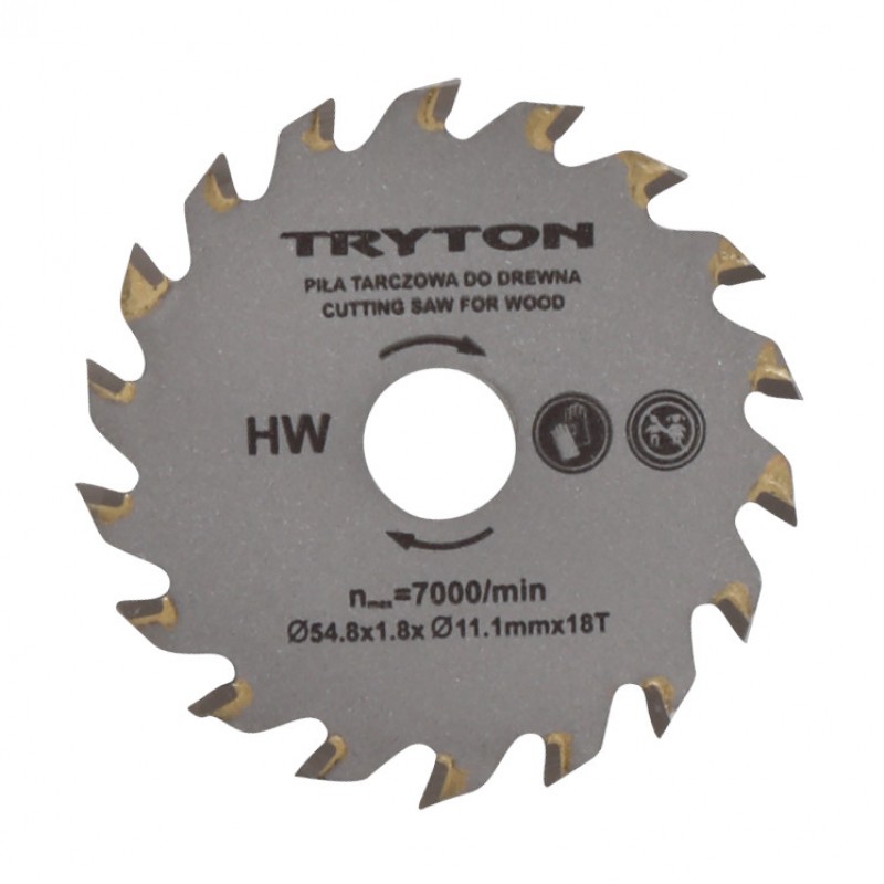 SET OF CUTTING SAWS TCT 54.8X11.1MM FOR TPW500K - 3 PCS PROFİX CODE EATPW02