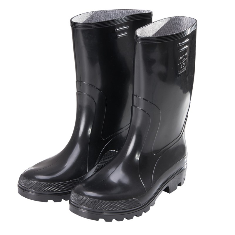 MEN'S WELLINGT., BLACK, MID-HIGH, PVC, OB E, "43", CE, LAHTI PROFİX CODE L3070143