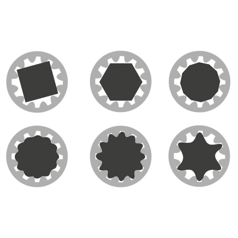SPLINE SOCKET CRV 1/2" M16 PROLINE PROFIX CODE 18526