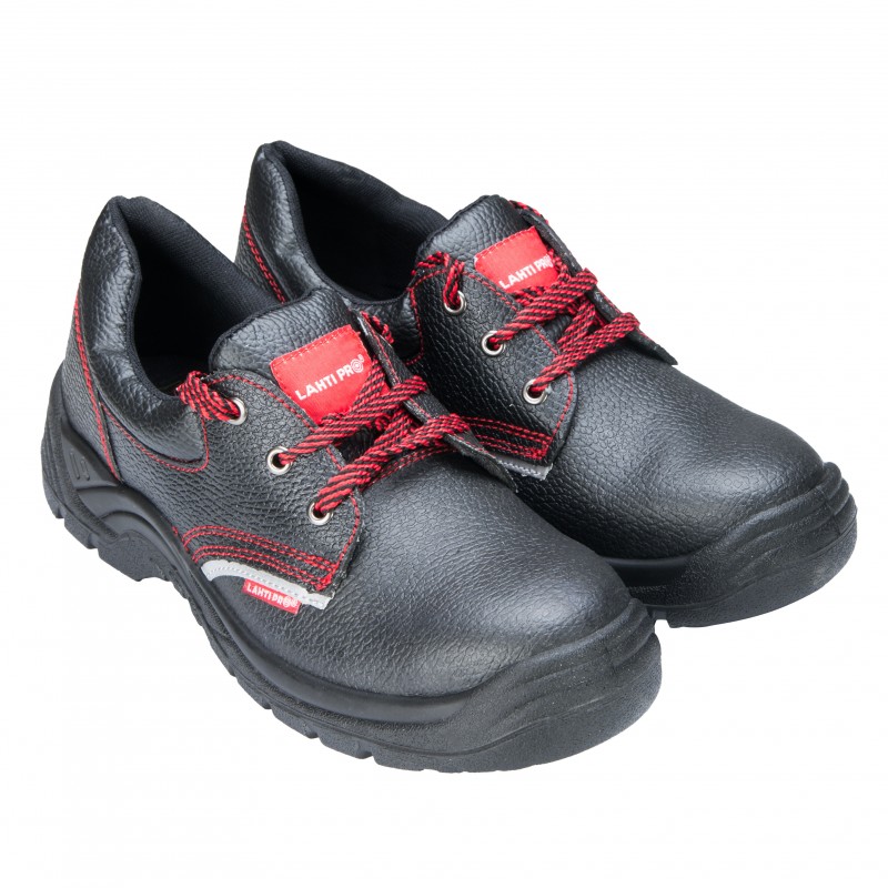 SHOES, LEATHER, BLACK, S1 SRC, "45", CE, LAHTI PROFIX CODE LPPOMA45
