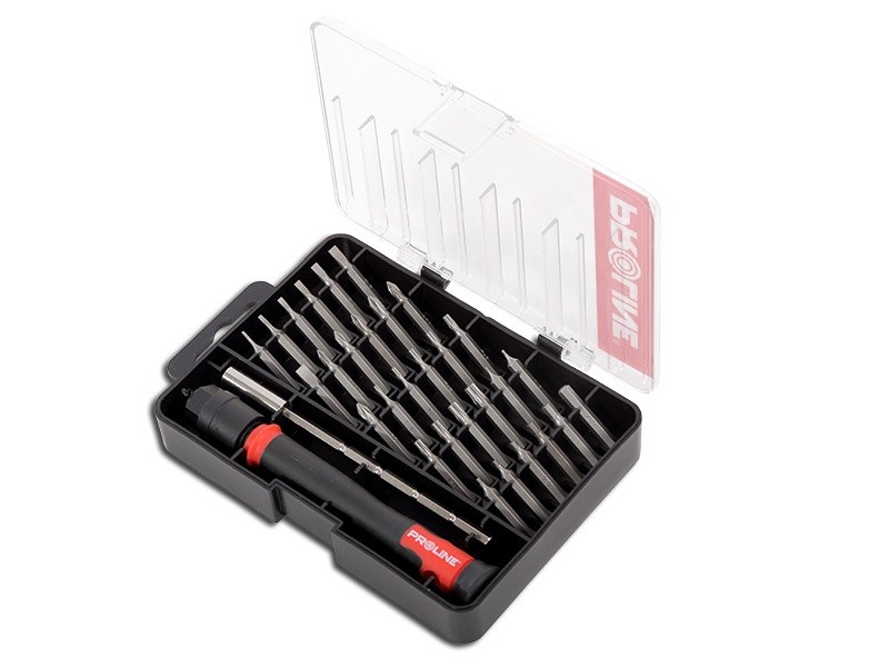 30 PC BIT SET WITH MAGNETIC HANDLE PROLINE PROFIX Code 10228