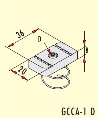 M10 Spring Nut for Pregalvanized Cable tray  GERSAN GCCA-3 E