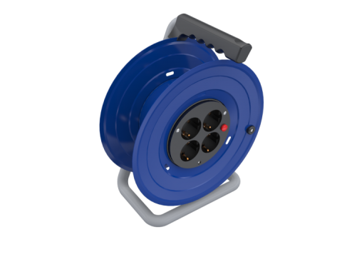 Metal cable reel  Cable  capacity  3x1,5mm 25 Mt   with 4 sockets 16A BEMİS BM1-2103-0000