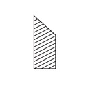 FEATHER EDGE, ALU., 1,2 M 15412