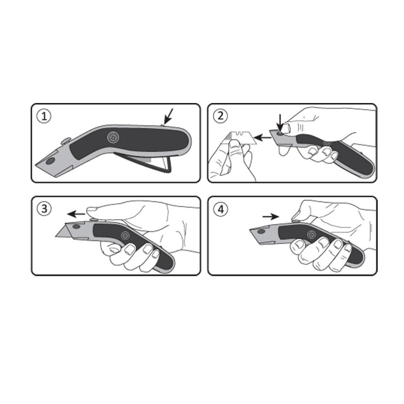TRIMMING KNIFE - 62 MM ( 4 PCS ) PROLINE Profix code 30311