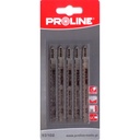 JIG SAW BLADE WOOD T CV LAMINATE 100/75 10TPI 5 PCS PROLINE Profix code 93102